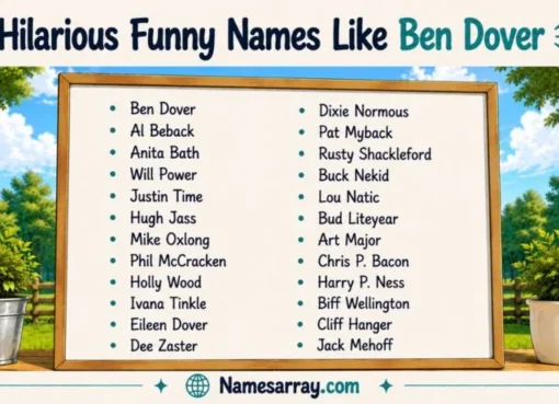 funny names like ben dover