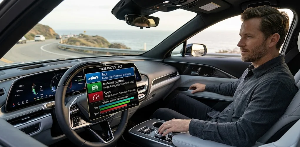 Cadillac Lyriq Driving Modes: Range & Battery Usage