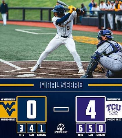 wvu baseball score